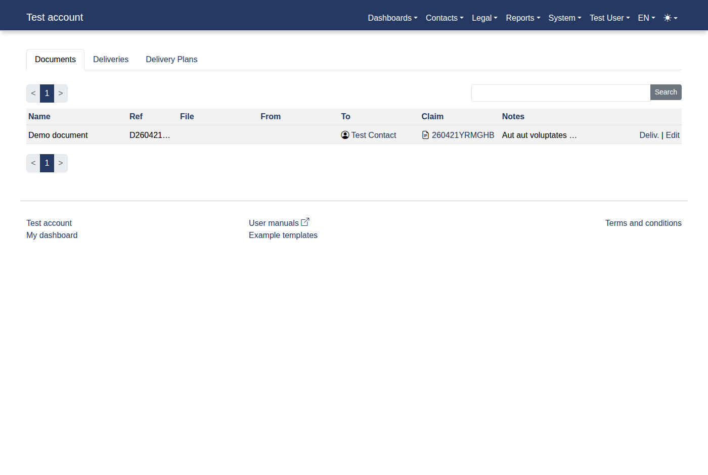 How to add a new document delivery? 10